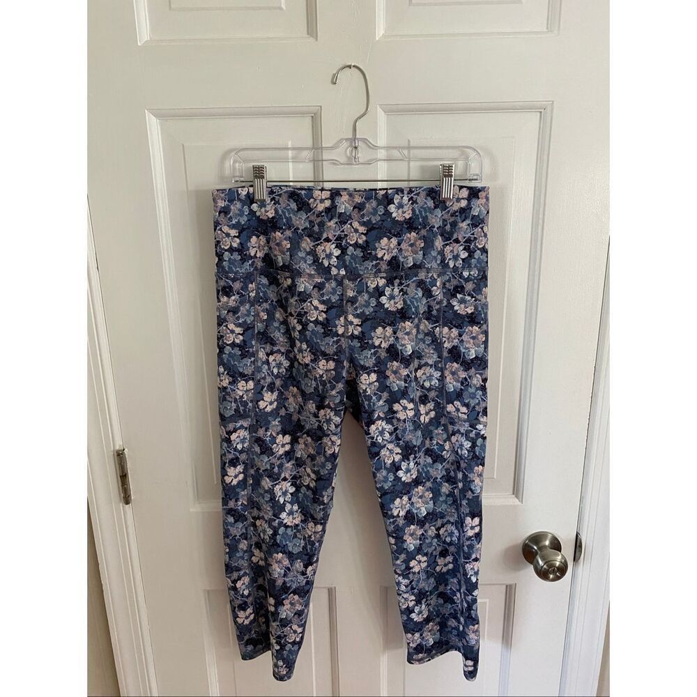 RBX Active floral print capri leggings size XL